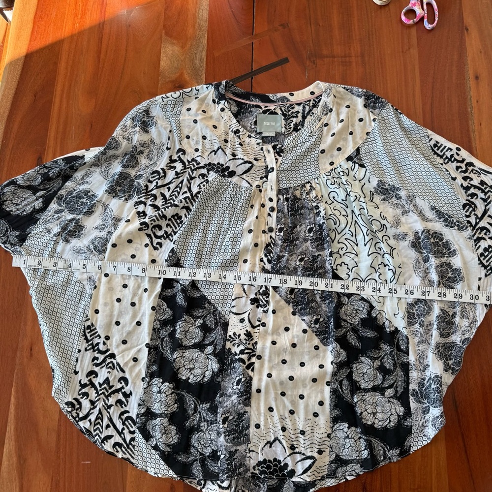 Maeve Linden Patchwork Blouse - image 7